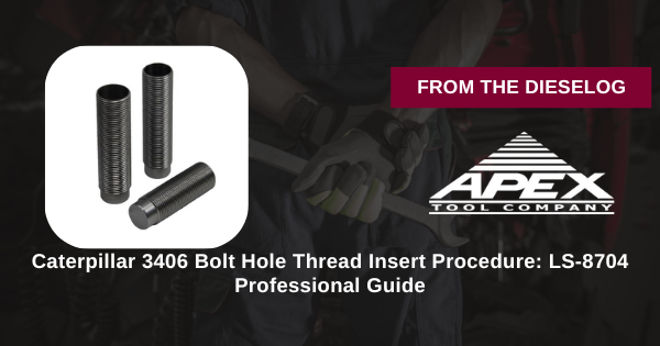 Caterpillar 3406 Bolt Hole Thread Insert Procedure: LS-8704 Professional Guide